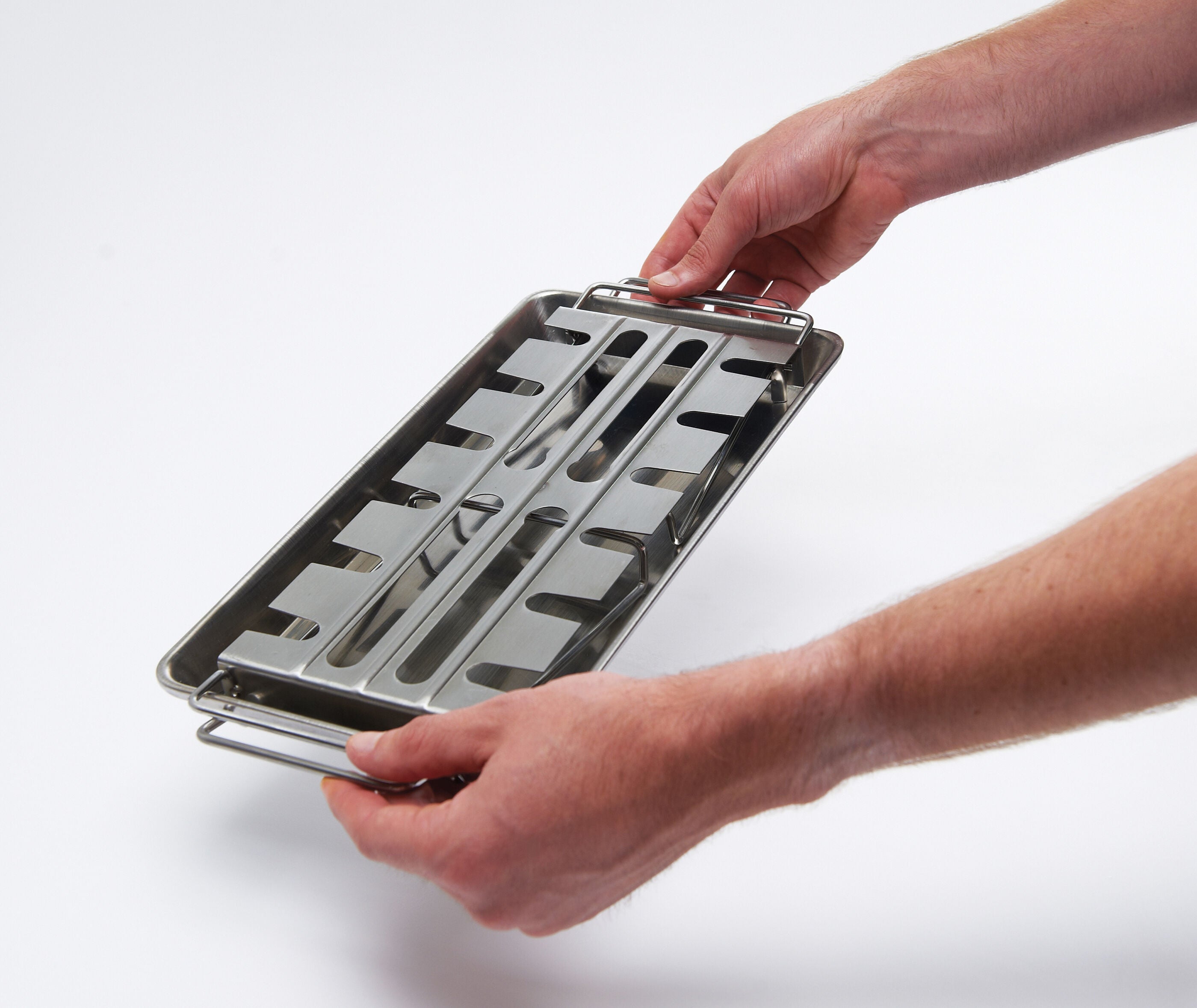 broil-king-wing-rack-pan-sottopancia-in-acciaio-inossidabile-ripiegabile-con-vas image 3