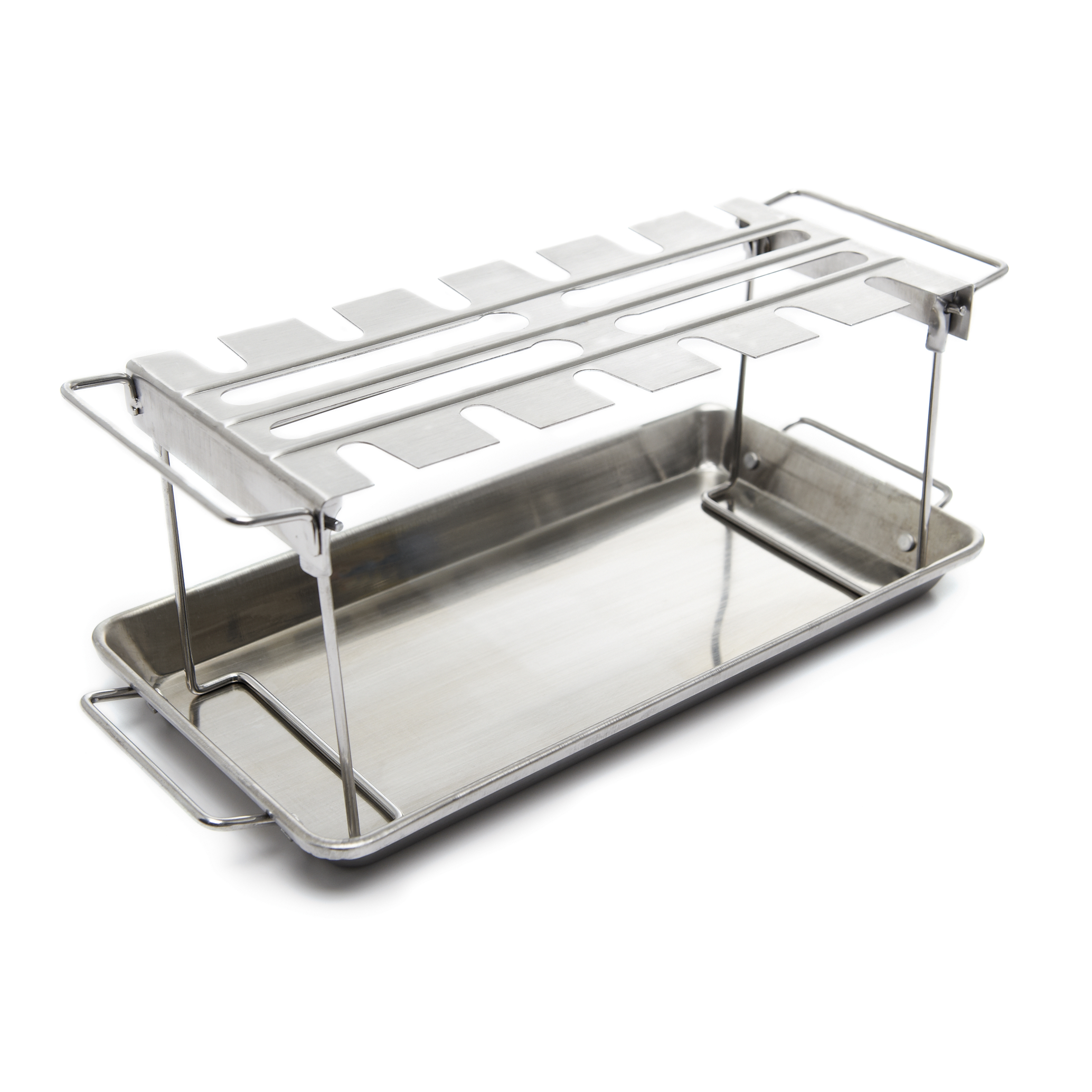 broil-king-wing-rack-pan-sottopancia-in-acciaio-inossidabile-ripiegabile-con-vas image 1
