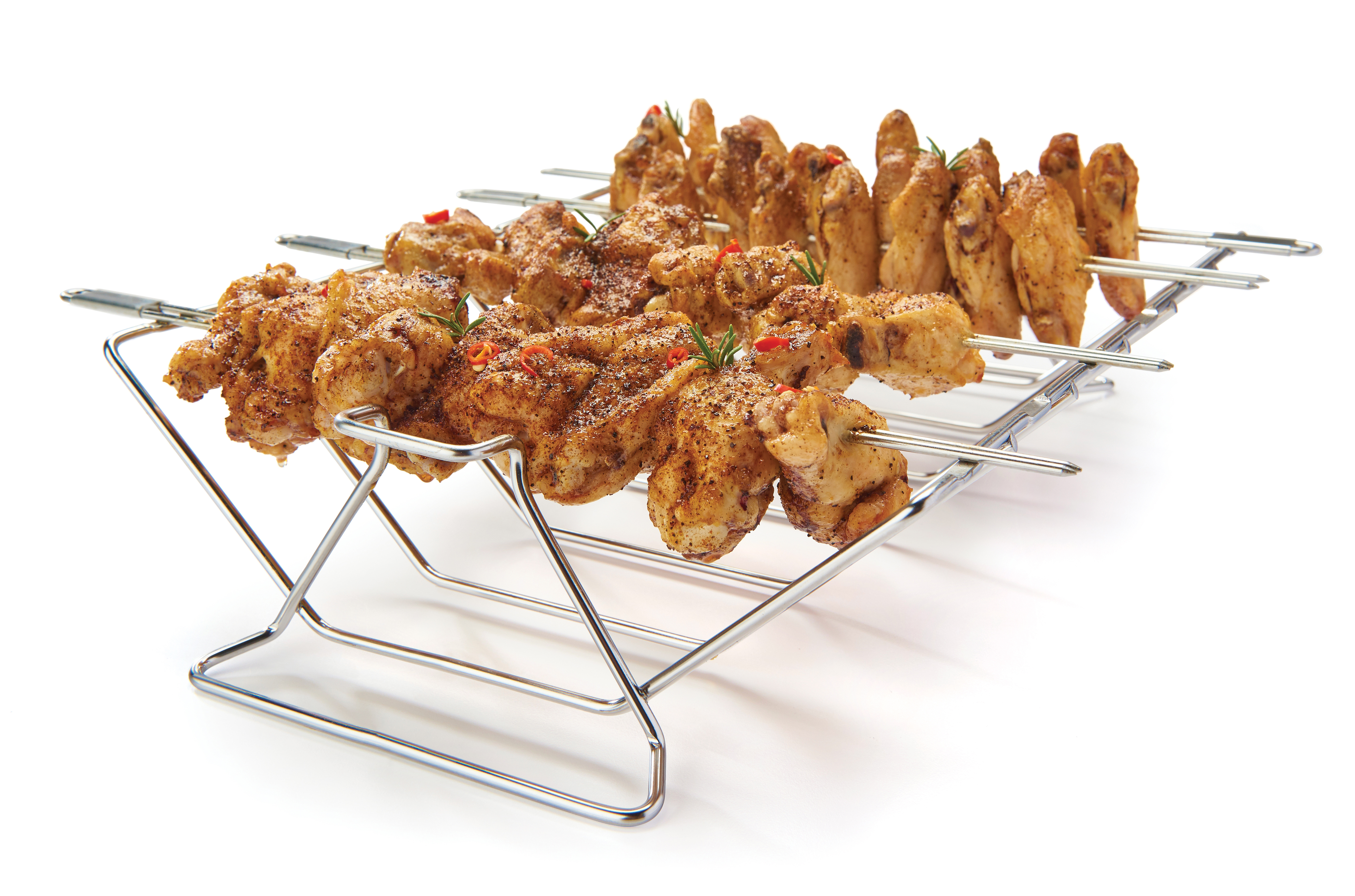 broil-king-multi-rack-skewer-kit-set-3-in-1-con-griglia-per-arrosti-portacostine image 2