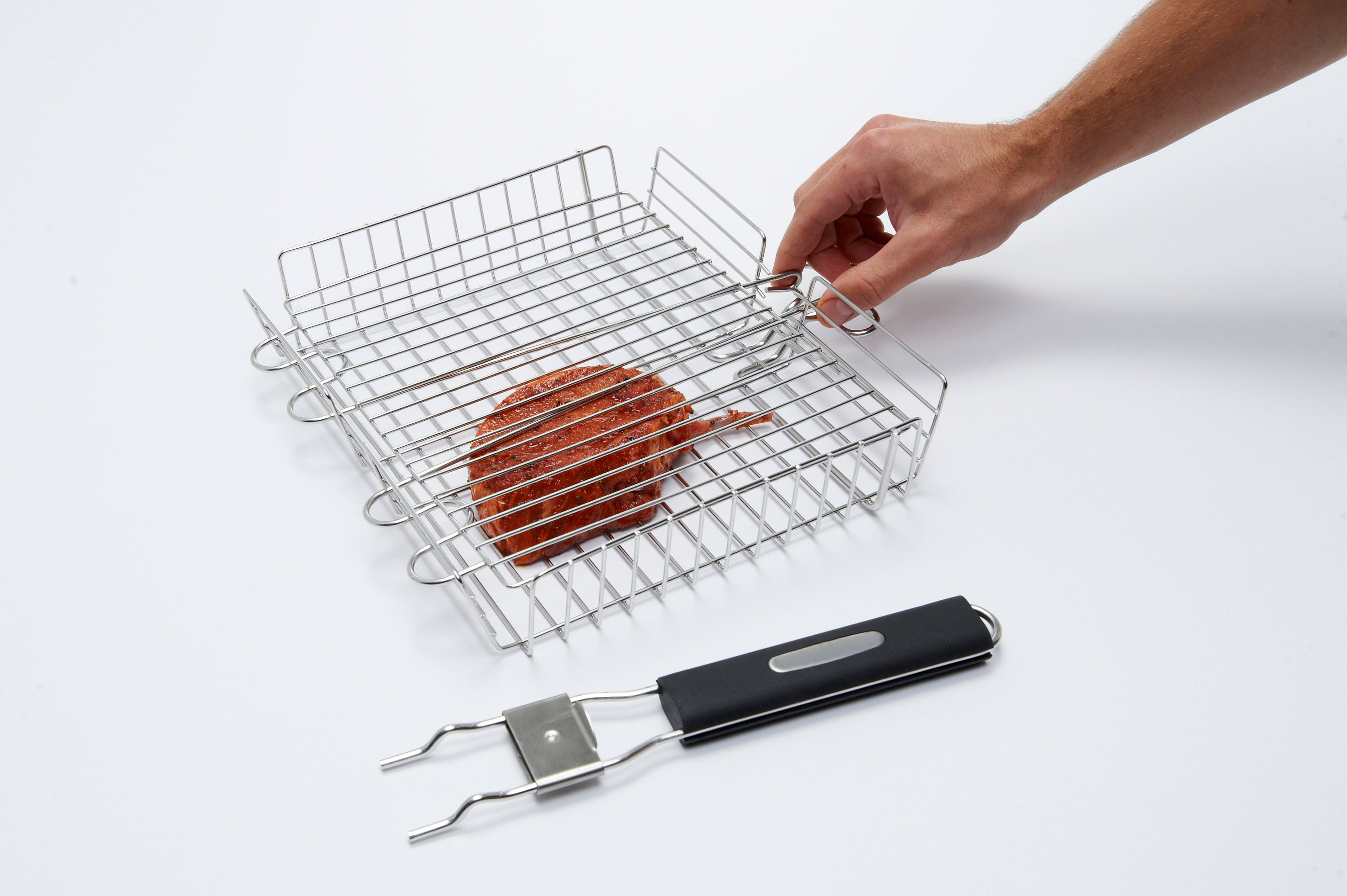 broil-king-detachable-handle-grill-basket-cestello-per-griglia-in-acciaio-inossi image 4