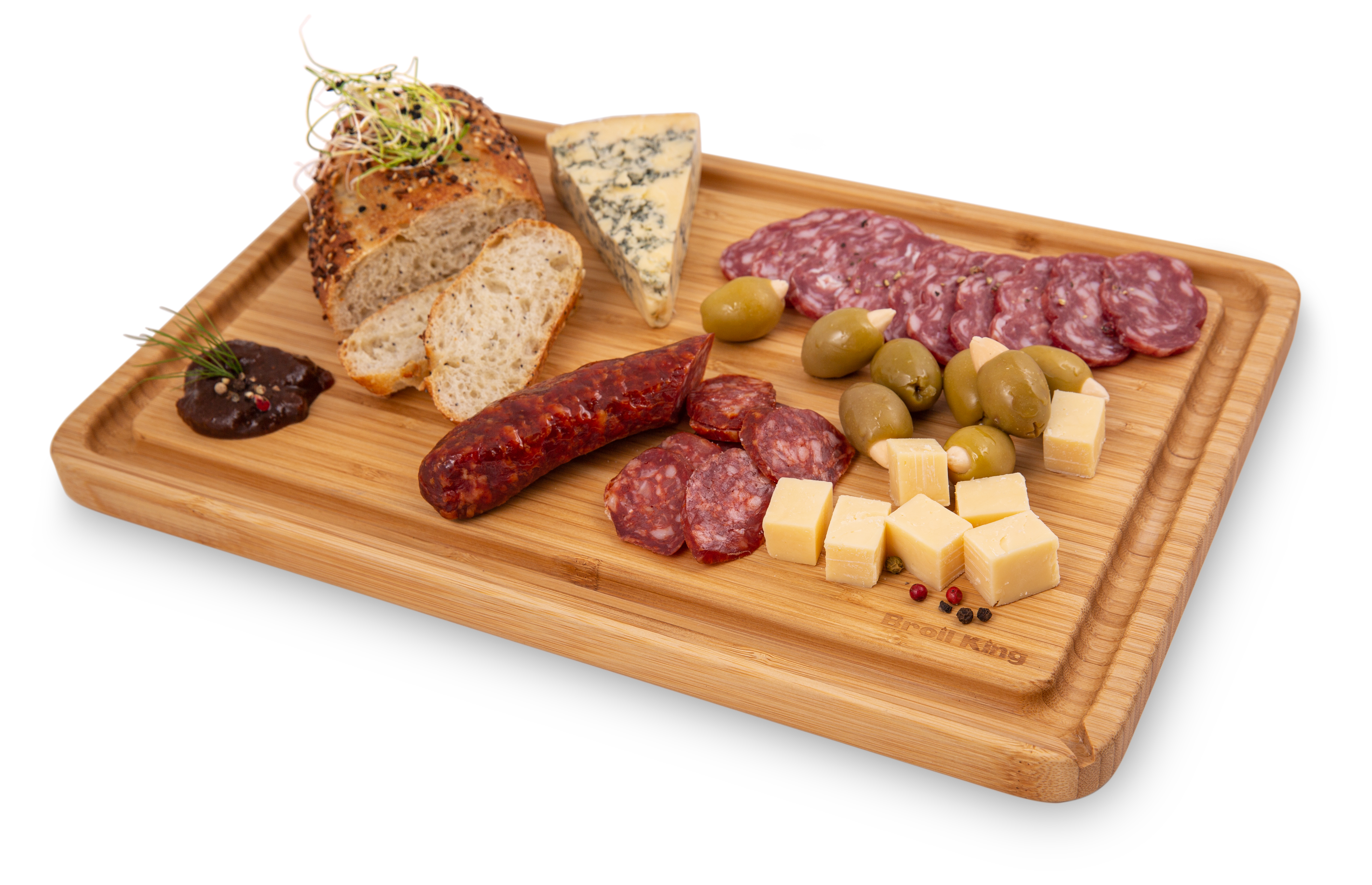 broil-king-baron-bamboo-cutting-and-serving-board-tagliere-in-bamb-a-doppia-facc image 2