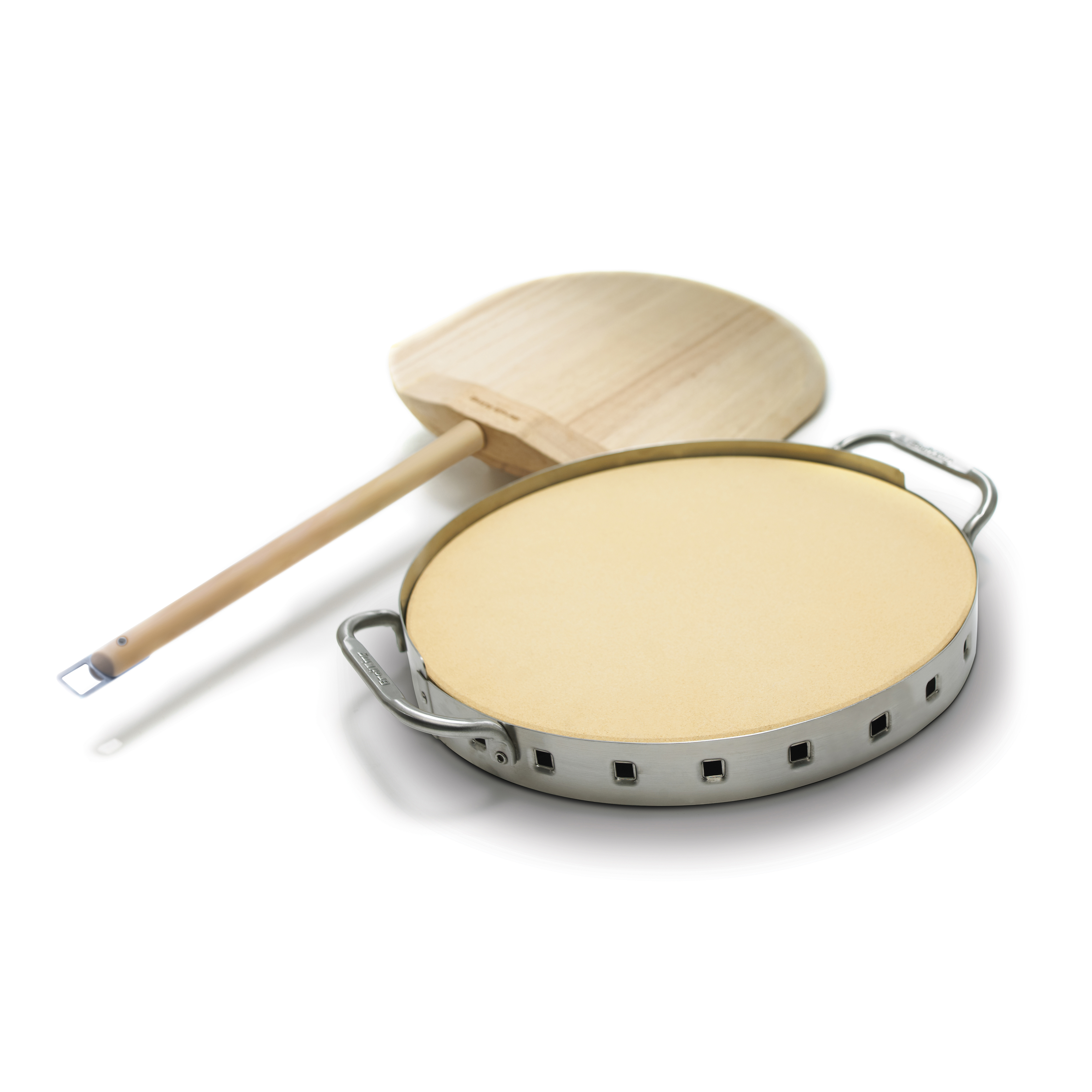 broil-king-imperial-pizza-stone-grill-set-pietra-refrattaria-33-cm-con-supporto- image 1