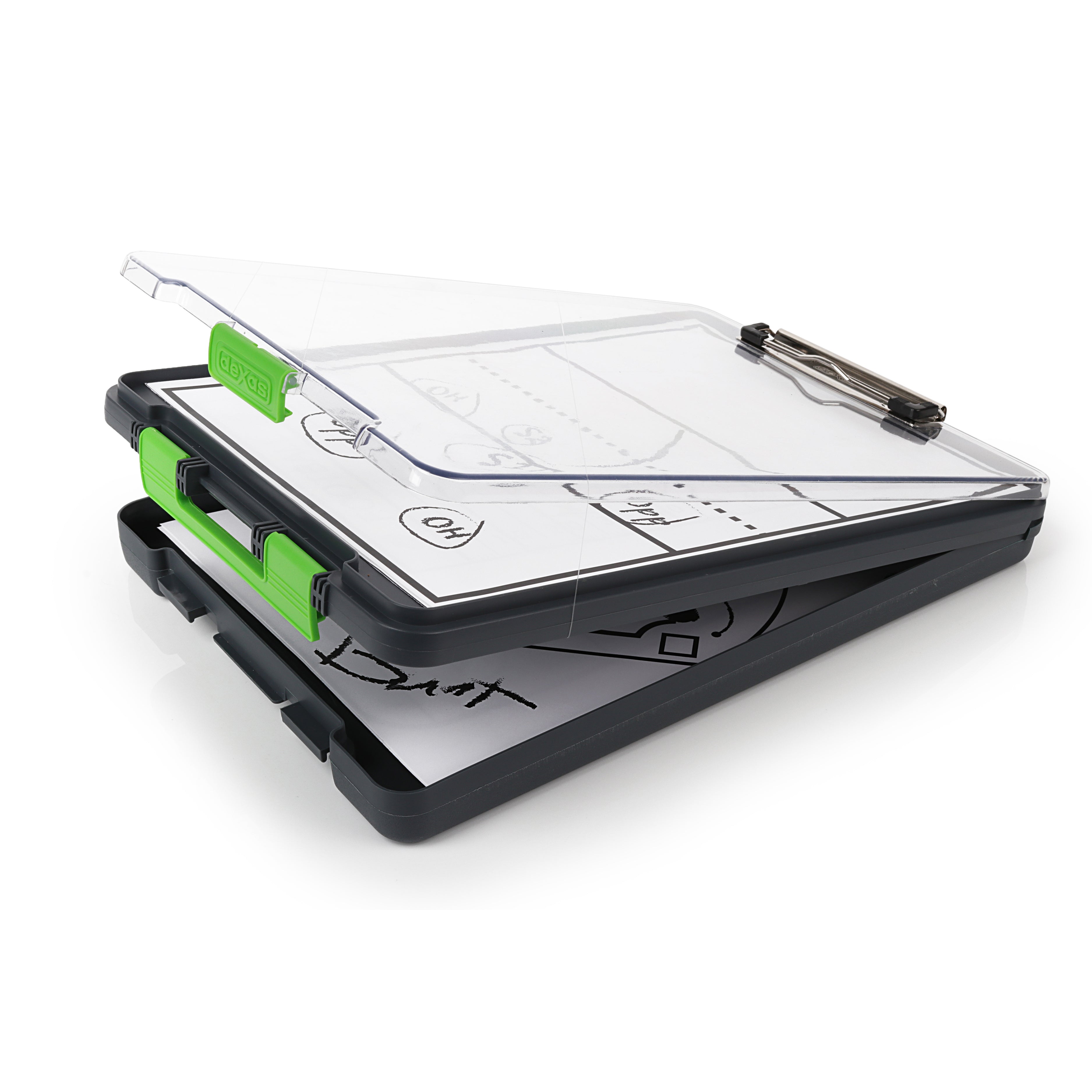 dexas-clearview-clipcase-portadocumenti-con-lavagna-cancellabile-trasparente-e-d image 1