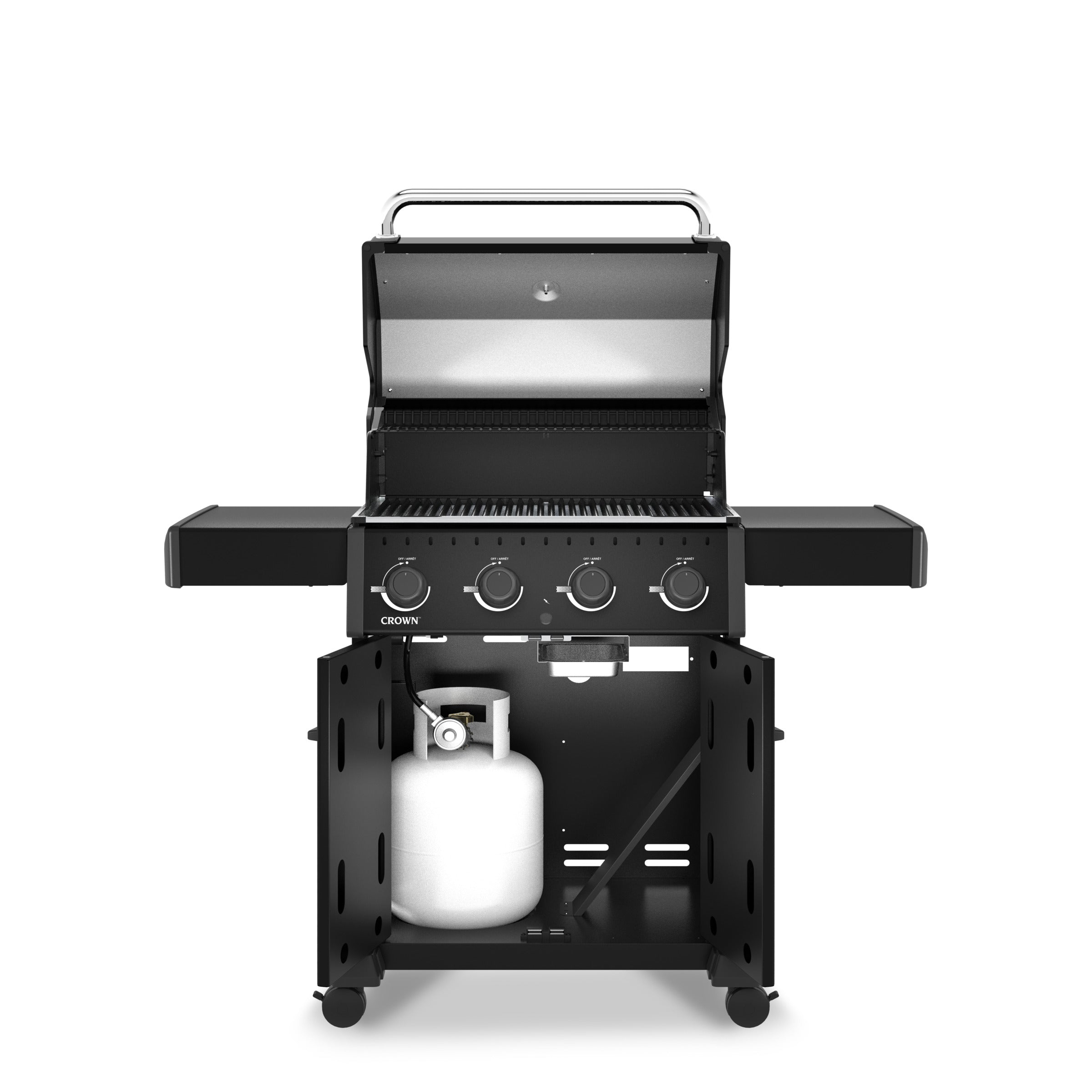 broil-king-crown-420-shadow-barbecue-a-gas-con-griglie-in-ghisa-a-3-posizioni-e- image 2
