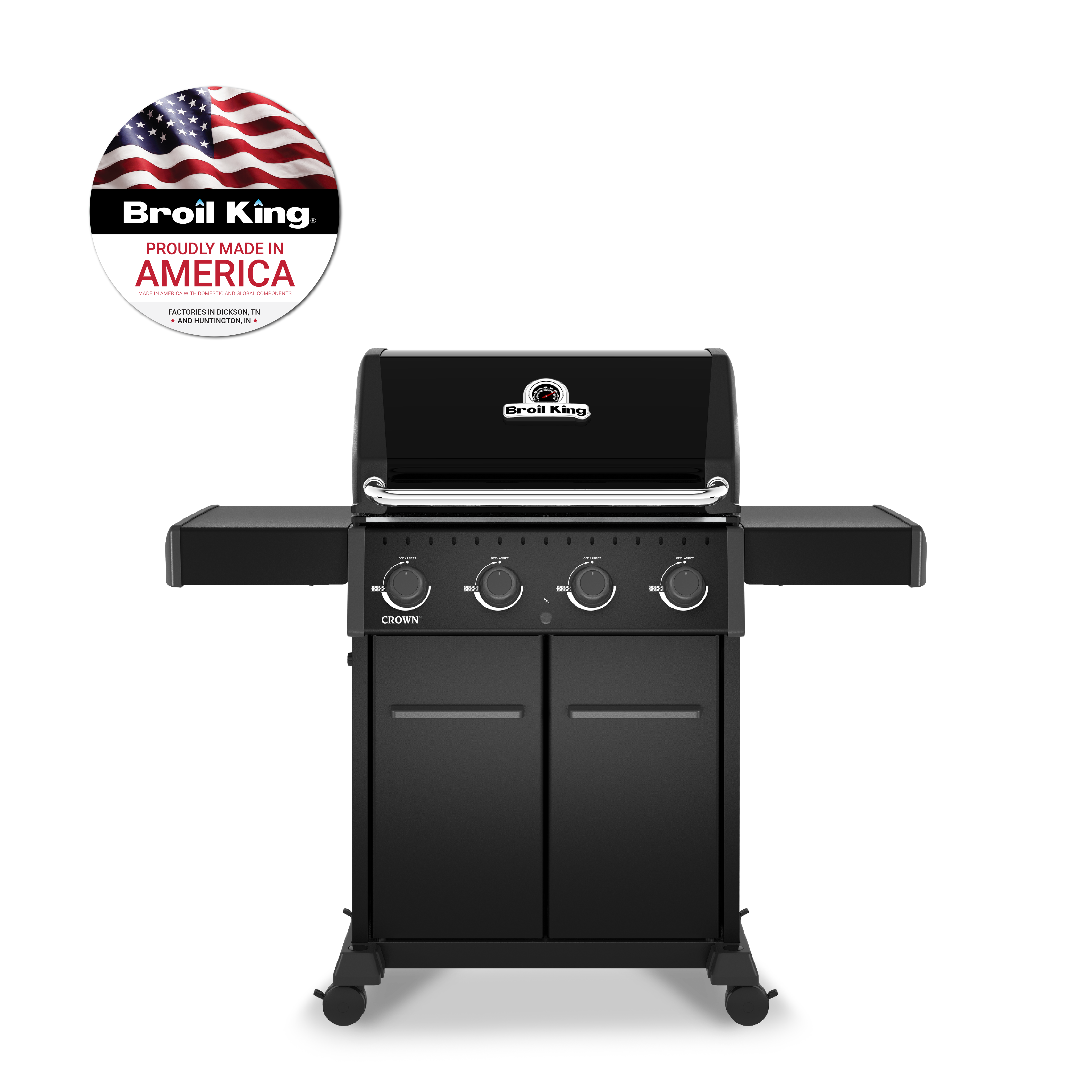 broil-king-crown-420-shadow-barbecue-a-gas-con-griglie-in-ghisa-a-3-posizioni-e- image 1