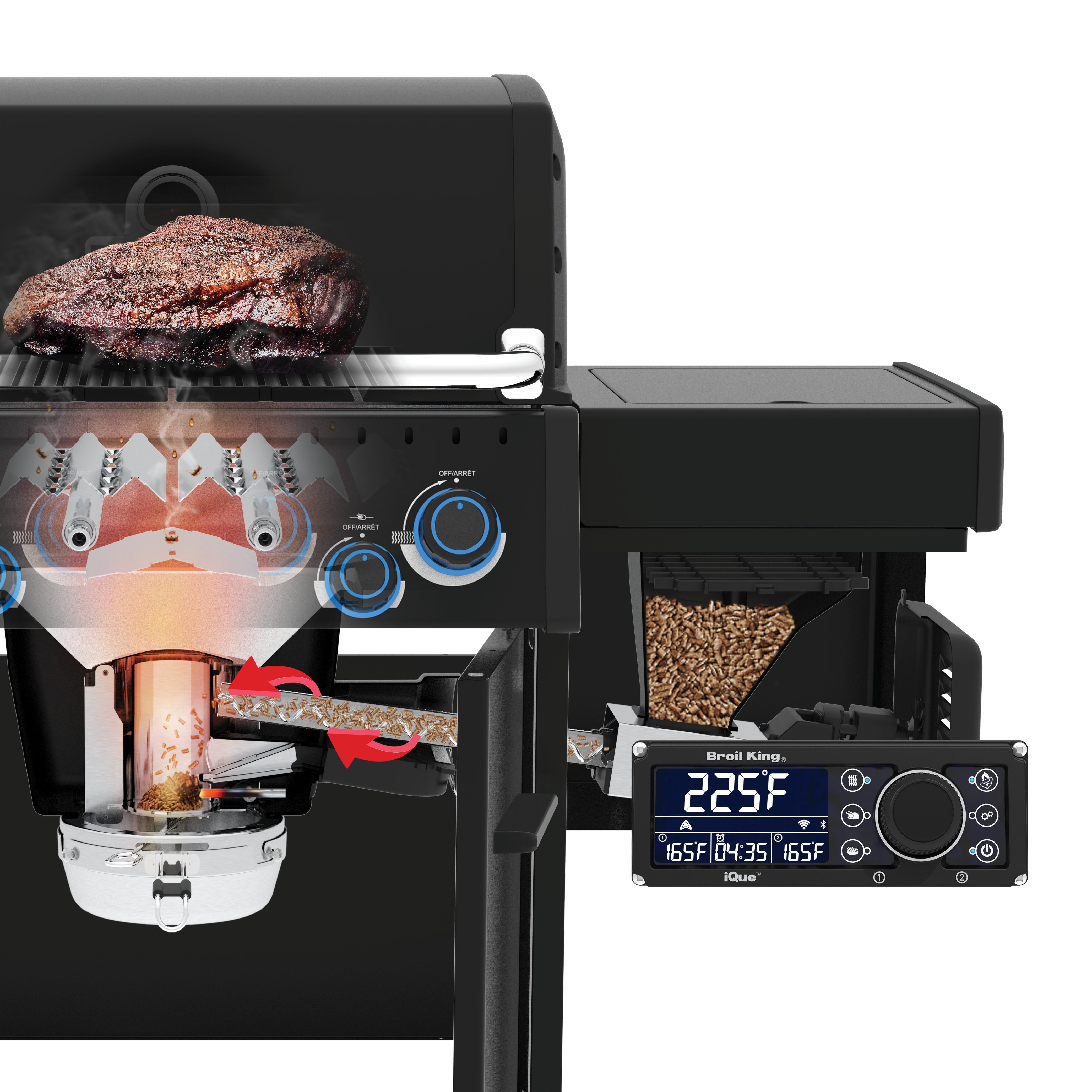 broil-king-baron-pellet-module-5-bruciatori-kit-di-conversione-dual-fuel-oem-con image 4