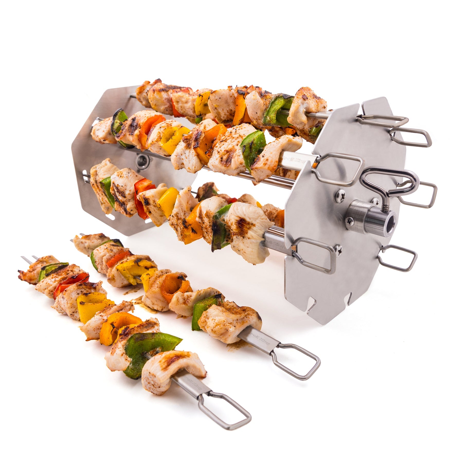 broil-king-rotary-kebab-rack-supporto-girevole-in-acciaio-inox-per-8-spiedini-co image 2